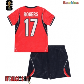 Inghilterra Morgan Rogers #17 Seconda Maglia Bambino Mondiali 2026 Manica Corta (+ Pantaloni corti)